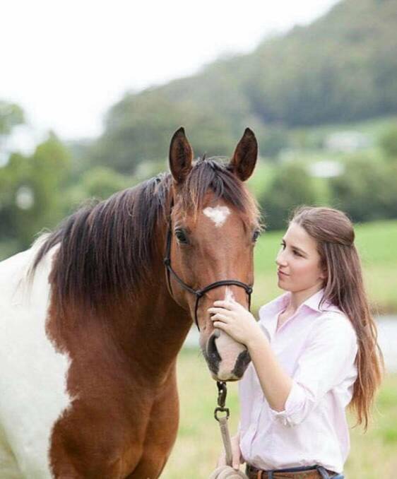 Taren Gleeson and her horse Mim. Photo: supplied. 