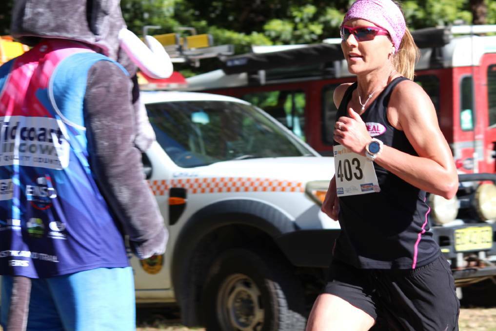 Too easy. Marathon runner Kirsten Molloy barely breaks a sweat at the 2018 event. 