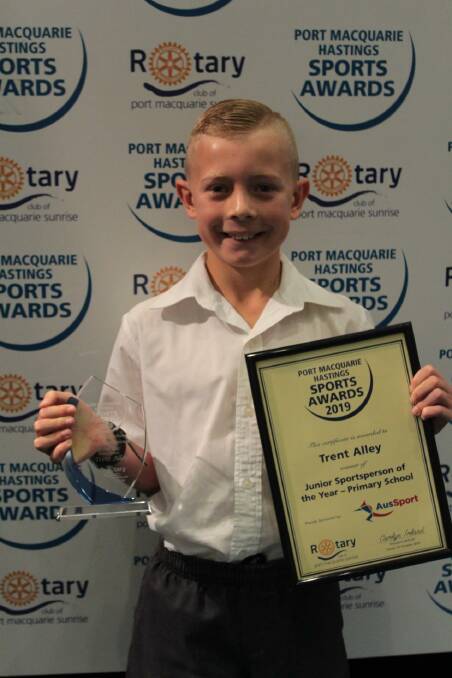 Junior Sportsperson of the Year (Primary) Trent Alley.