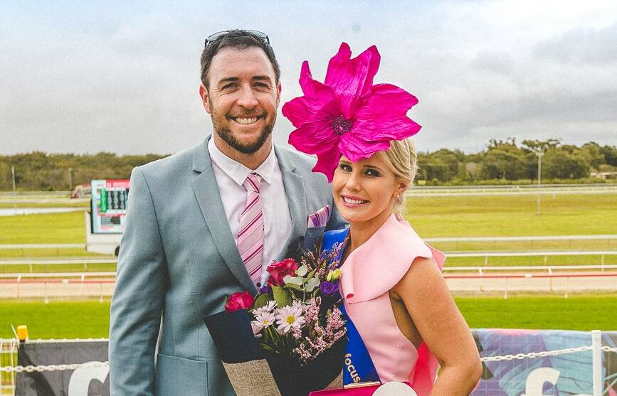 Stylish combo: Anthony and Kodie Shipway have got 'the look' taking out the best dressed couple in the fashion stakes at the 2018 Port Cup. Photo: Port Macquarie Focus.