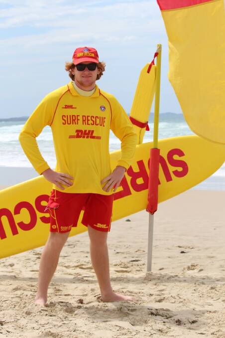 Flags are up: Swim between the red and yellow flags and listen to surf lifesavers like Hugh Rackley of Wauchope-Bonny Hills Surf Life Saving Club. Photo: Tracey Fairhurst.