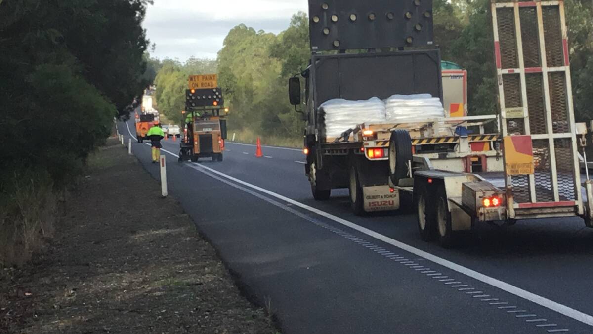 Work starts to rebuild the median and install a safety barrier on the Pacific Highway between Bago and Port Macquarie interchanges.