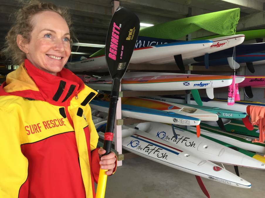 TAKING ON THE WORLD: Wauchope Bonny Hills SLSC member Elaine Walker before competing at world titles in November in 2018.