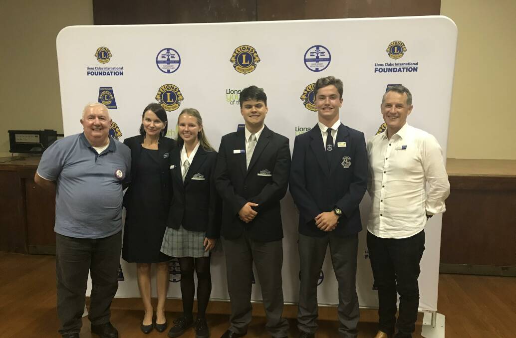REGIONAL COMPETITORS: School staff, Lions members and Hastings competitors. Photo: Supplied/Wauchope High School