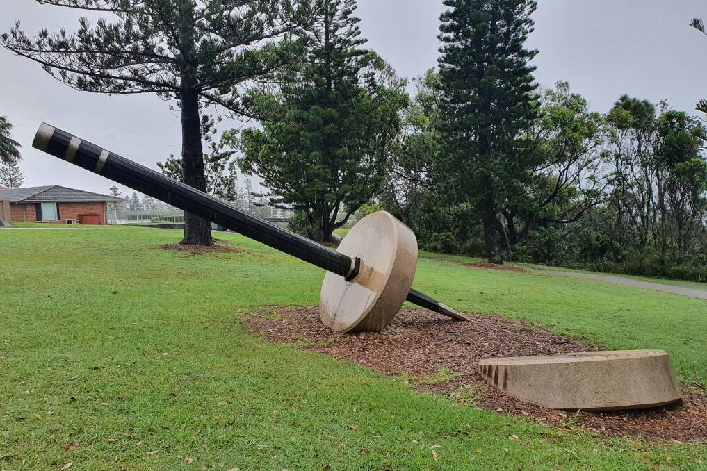 Unique: An example of public art at Windmill Hill Reserve in Port Macquarie.