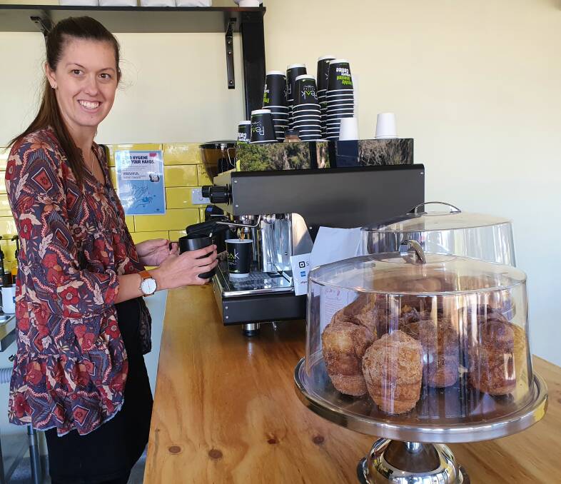 New business: Coffee at Alice's supervisor Allycia Kraska praised the community's support of the Lake Road coffee bar.