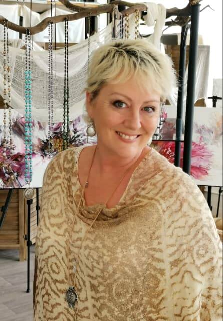 New venture: Jewellery designer and artist Michele Cook from Utopian Living thanks customers for their support. Photo: Dwayne Cook