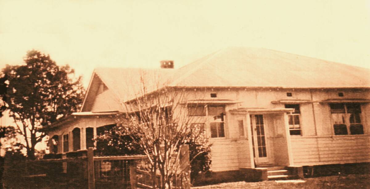Circa 1950: One of the cottages that formed the foundation of the Wauchope Memorial Hospital on Hastings Street.