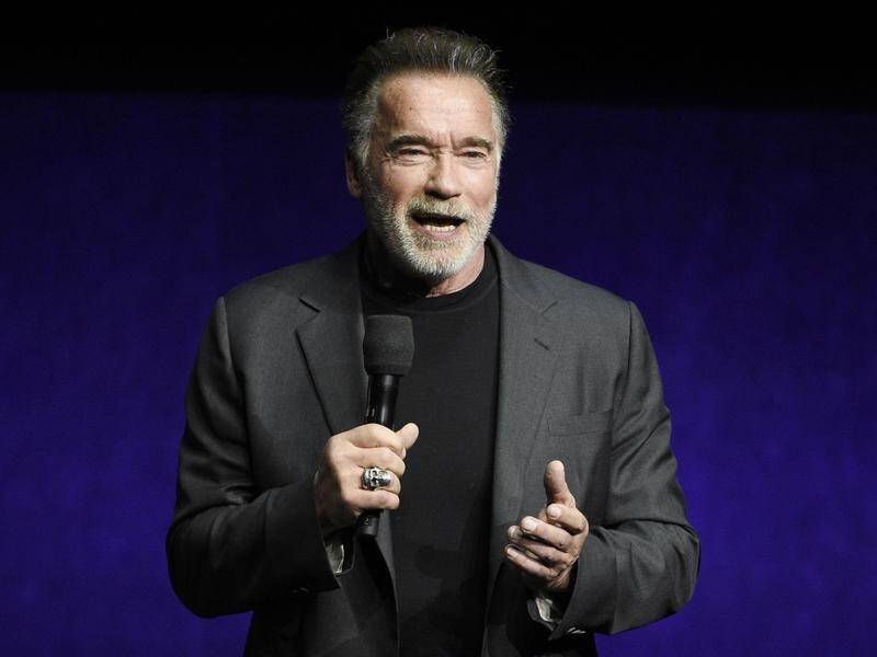 Arnold Schwarzenegger thought he had been jostled by the crowd when someone kicked him in the back.