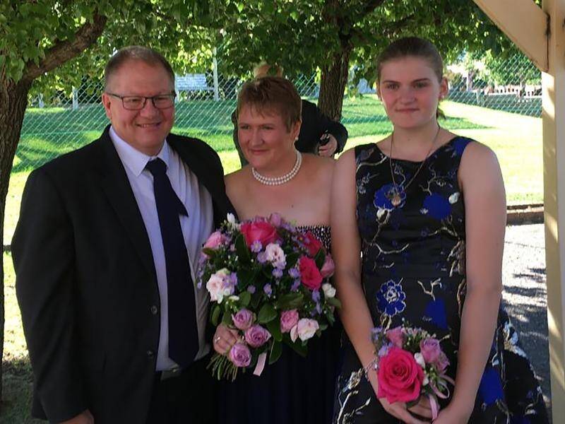 Gavin Dallow and his stepdaughter Zoe Hosking (R)were among Australians killed in the NZ volcano.