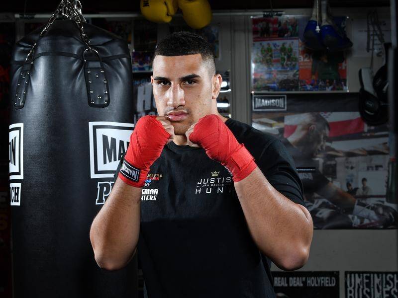 Justis Huni's professional boxing debut will be for an Australian heavyweight title.