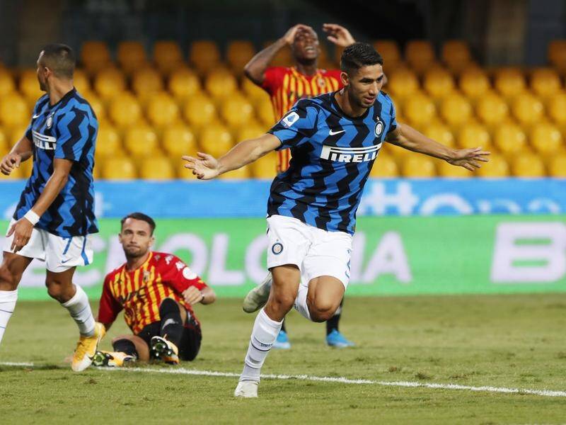 New signing Achraf Hakimi played an influential role in Inter Milan's Serie A win over Benevento.