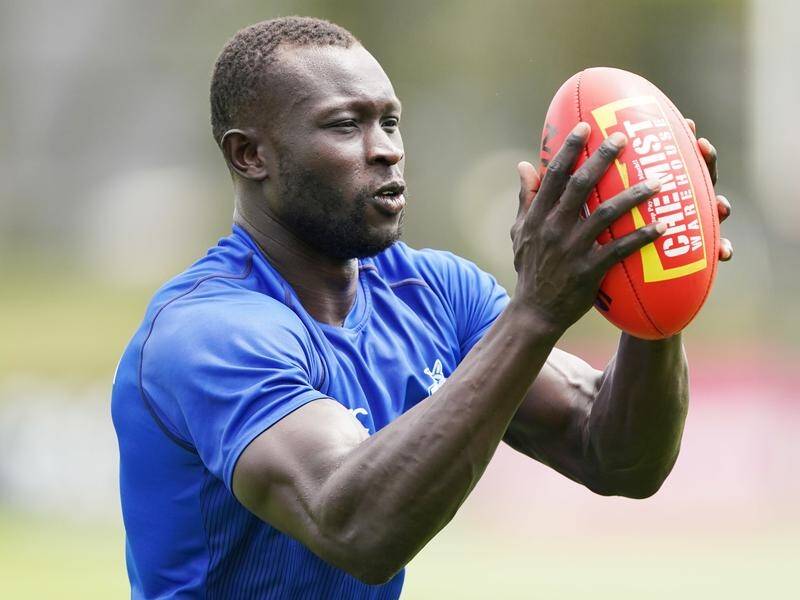 Majak Daw is an inclusion for North Melbourne in the Kangaroos' AFL pre-season trial match.