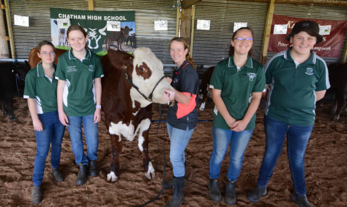 Chatham High School students at the 2019 Taree Show.