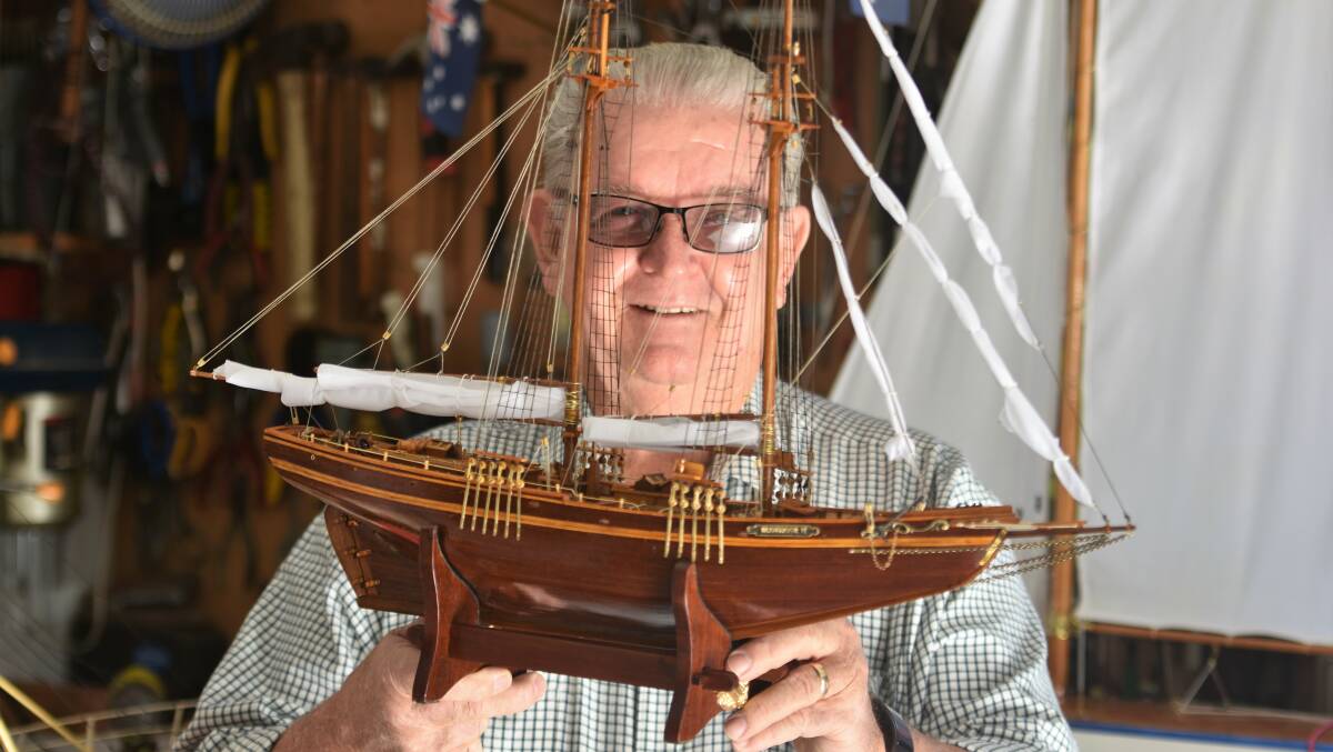 Beautiful ship: Allan Masters is an expert hobbyist and will be at the model expo on July 7 and 8.